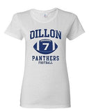 Ladies Dillon 7 Football Retro Sports Novelty DT T-Shirt Tee