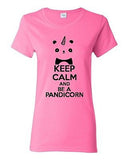 Ladies Keep Calm And Be A Pandicorn Panda Unicorn Magical Myth Funny T-Shirt Tee