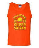 Training To Go Super Saiyan Anime Gym Workout Funny Parody DT Adult Tank Top