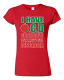 Junior I Have OCD Obsessive Christmas Disorder Gift Xmas Holiday DT T-Shirt Tee