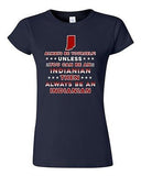 Junior Always Be Yourself Unless You Can Be An Indianian Map Star DT T-Shirt Tee