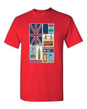 UK Icon Bridge London Flag Tanya Ramsey Artworks Art DT Adult T-Shirts Tee