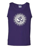 Om Aum Yoga Hindu Sanskrit God Symbol Novelty Statement Graphics Adult Tank Top