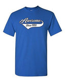 Awesome Since 1974 With Tail Age Happy Birthday Gift Funny DT Adult T-Shirt Tee