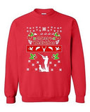 Merry Christmas Hunting Dog Hunt Animals Ugly Christmas DT Crewneck Sweatshirt