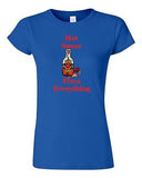 Junior Hot Sauce Fixes Everything Chili Pepper Spicy DT Novelty T-Shirt Tee