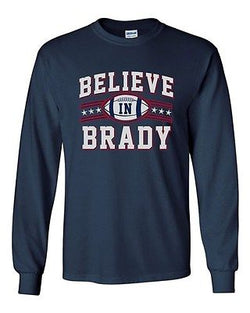 Long Sleeve Adult T-Shirt Believe In Brady Ball Minnesota Football Sports Fan DT