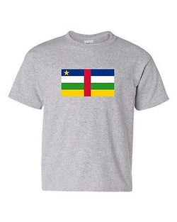 Central African Republic Country Flag Nation Patriotic DT Youth Kids T-Shirt Tee