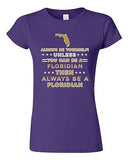 Junior Always Be Yourself Unless You Can Be An Floridian Map Star DT T-Shirt Tee