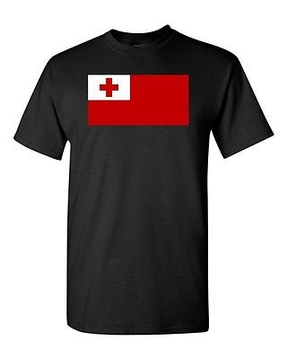 Tonga Country Flag Polynesian Tongan State Nation Patriotic DT Adult T-Shirt Tee