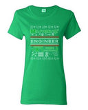 Ladies Engineer Math Mathematics Ugly Christmas Funny Humor DT T-Shirt Tee
