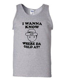 I Wanna Know Where Da Gold At Leprechaun Funny Novelty Graphic Adult Tank Top