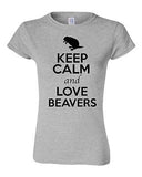 Junior Keep Calm And Love Beavers Rats Rodents Animal Lover Humor T-Shirt Tee