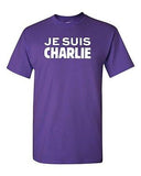 Je Suis Charlie Support France Freedom Protest Paris Novelty Adult T-Shirt Tee