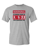 Warning If Zombies Chase Us Tripping You Walking Dead Adult DT T-Shirts Tee