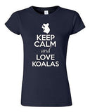 Junior Keep Calm And Love Koalas Bear Wildlife Animal Lover Humor T-Shirt Tee