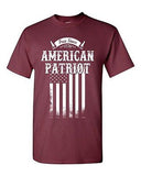 Free Since 1776 American Patriot Flag USA Patriotic White DT Adult T-Shirt Tee