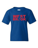 Westbrook Fan Wear Basketball Sports Ball Game Oklahoma Youth Kids T-Shirt Tee