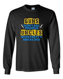 Long Sleeve Adult T-Shirt Guns Don't Kill People Uncles With Pretty Nieces Do DT