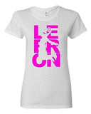 Ladies Lebron Cleveland Fan Wear 23 King Basketball Sports Ball T-Shirt Tee