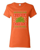 Ladies Oh What Fun It Is To Ride Rider Ugly Christmas Funny DT T-Shirt Tee