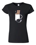 Junior Randy Otter Hot Chocolate Cup Desserts Funny Arts Portray DT T-Shirt Tee