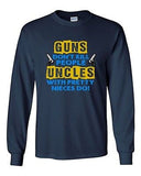 Long Sleeve Adult T-Shirt Guns Don't Kill People Uncles With Pretty Nieces Do DT