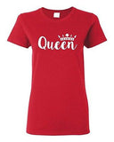 Ladies Queen Crown Couple Love Matching Relationship GF Funny DT T-Shirt Tee