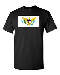 Virgin Islands Country Flag US Ocean State Nation Patriotic DT Adult T-Shirt Tee