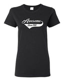 Ladies Awesome Since 1961 With Tail Happy Birthday Gift Funny DT T-Shirt Tee