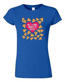 Junior Heart Pizza Lover I Love Pizza Care Food Cute Funny Humor DT T-Shirt Tee