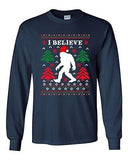 Long Sleeve Adult T-Shirt I Believe Sasquatch Big Foot Ugly Christmas Funny DT