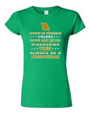 Junior Always Be Yourself Unless You Can Be An Missourian Map DT T-Shirt Tee