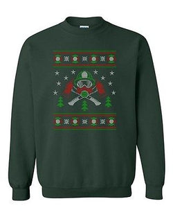 Firefighter Hero Ugly Christmas Sweater Firemen Funny DT Crewneck Sweatshirt