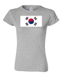 Junior South Korea Country Flag Seoul Korean Nation Patriotic DT T-Shirt Tee