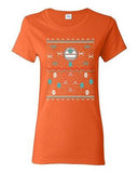 Ladies Star Ship Ugly Christmas Comic Space TV Movie Parody Funny DT T-Shirt Tee