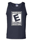 Rated E Marriage Is For Everyone Novelty Statement Graphics Adult Tank Top