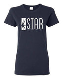 Ladies Star Labs Captain Laboratories TV Comics Labs Logo Parody DT T-Shirt Tee
