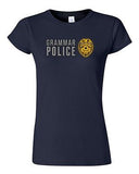 Junior Grammar Police USA Badge OCD Teacher Spelling Funny Humor DT T-Shirt Tee