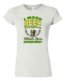 Junior I Make Beer Disappear What's Your Superpower? Funny Drunk DT T-Shirt Tee