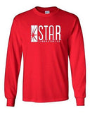Long Sleeve Adult T-Shirt Star Labs Captain TV Laboratories Labs Logo Comics DT