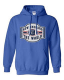 New England VS The World Champions Game Football Sports Fan DT Sweatshirt Hoodie