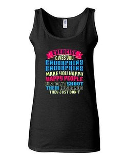 Junior Exercise Gives You Endorphins Make You Happy Funny Sleeveless DT Tank Top