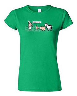 Junior Randy Otter Nice To Meat You Butcher Funny Arts Portray DT T-Shirt Tee