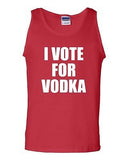 I Vote For Vodka Beverages Humor Novelty Statement Graphic Adult Tank Top