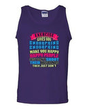 Exercise Gives You Endorphins Make You Happy People Gym Funny DT Adult Tank Top