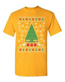 Periodic Tree Table Of Elements Science Ugly Christmas DT Adult T-Shirt Tee