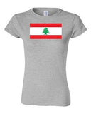Junior Lebanon Country Flag Beirut Arabic State Nation Patriotic DT T-Shirt Tee