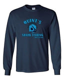 Long Sleeve Adult T-Shirt Quint's Shark Fishing Amity Island Shark TV Movie DT