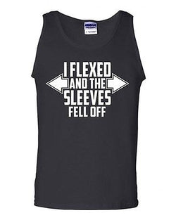 I Flexed And The Sleeves Fell Off Adult Graphic Unisex Tank Tops T-Shirt Tee